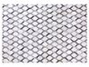 Kožený koberec 140 x 200 cm sivá/béžová AYDIN_688527