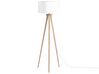 Wooden Tripod Floor Lamp White NITRA_876887
