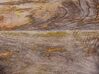 Világos Mangófa Dohányzóasztal Fekete Lábakkal ⌀ 49 cm EDNA_891334