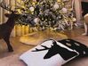 Conjunto de 2 almofadas de veludo preto padrão natalício 45 x 45 cm CUPID_837636