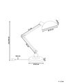 Lámpara de mesa de metal blanco/plateado 80 cm MERAMEC_561608