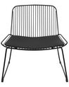 Metal Accent Chair Black SNORUM_907721