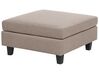 5-Seater Modular Fabric Sofa Brown UNSTAD_891283