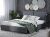 Fabric EU Super King Size Bed Grey BELFORT_720005