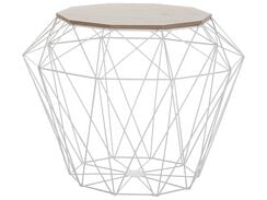 Sivupöytä metalli säilytystila valkoinen ELIDA Sivupöytä metalli säilytystila valkoinen ELIDA