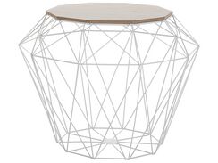 Sivupöytä metalli säilytystila valkoinen ELIDA Sivupöytä metalli säilytystila valkoinen ELIDA