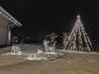 Set of 3 Outdoor LED Decorations Animated Reindeer 76 cm White MIKKELI_895628