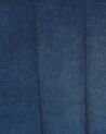 Silla mecedora de terciopelo azul marino/negro/madera clara LIARUM_800179