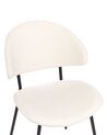 Set of 2 Fabric Dining Chairs Cream KIANA_874287