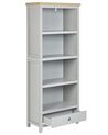 4 Tier Bookcase Grey CLIO_826002