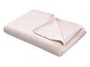 Capa de cobertor pesado em tecido rosa 120 x 180 cm RHEA_891609