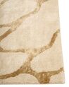 Teppich Viskose beige 160 x 230 cm geometrisches Muster Kurzflor MAKOLA_904062