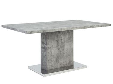 Mesa de comedor gris 160 x 90 cm PASADENA