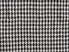 Plaid en coton 125 x 150 cm noir et blanc DAMEK_839598