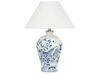 Tafellamp porselein wit/blauw MAGROS_882977