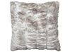 Set of 2 Faux Fur Cushions 45 x 45 cm Grey MACODES_887738