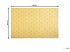 Outdoor Teppich gelb 160 x 230 cm marokkanisches Muster zweiseitig Kurzflor AKSU_733429