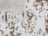 Decke Baumwolle beige / braun 130 x 180 cm PAZARYERI_820993