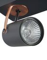 Kovová stropní lampa se 3 žárovkami černá KLIP_828512