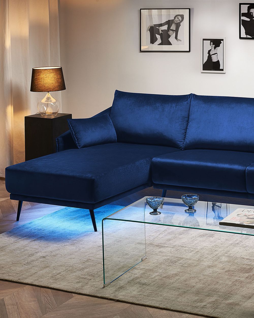 led strip lights 16 colours 4 x 60 cm beliani ch