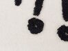 Decke Baumwolle weiss / schwarz 125 x 150 cm Augenmotiv SEDIO_908417