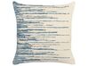 Set of 2 Cotton Cushions 45 x 45 cm Beige and Blue RIVINA_839957