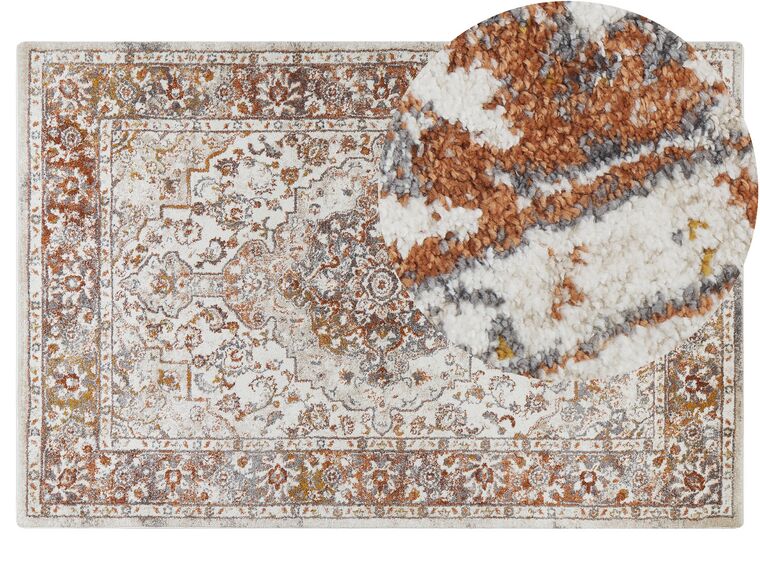 Teppich beige / braun 200 x 300 cm orientalisches Muster VAYK_853623