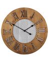 Reloj de pared madera clara ø60 cm CUILCO_797046