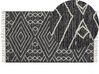 Dywan bawełniany 80 x 150 cm biało-czarny KHENIFRA_831109