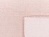 Manta de poliéster rosa pastel 200 x 220 cm BJAS_842953