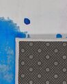 Teppich blau 140 x 200 cm Flecken-Muster Kurzflor ODALAR_755387