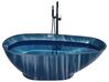 Vasca da bagno 170 x 80 cm effetto marmo blu navy RIOJA_807817