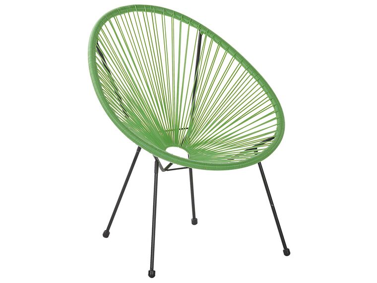 Cadeira de jardim em rattan verde ACAPULCO II_795174
