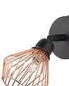Set of 2 Metal Spotlight Lamps Copper VOLGA_768613