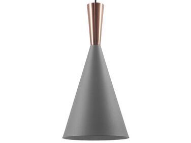 Metal Pendant Lamp Grey TAGUS