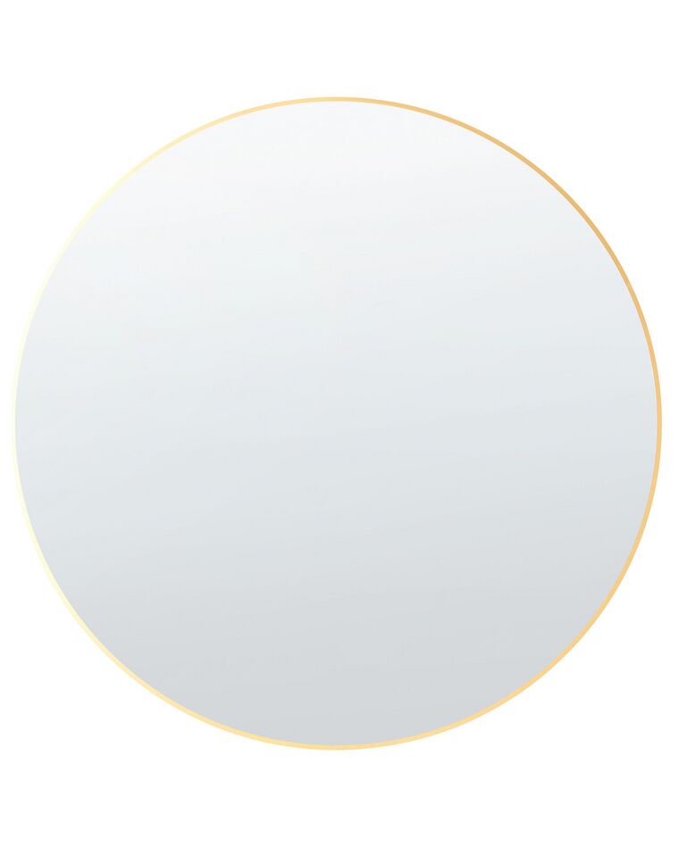 Kulaté nástěnné zrcadlo ⌀ 80 cm zlaté ANNEMASSE _844163