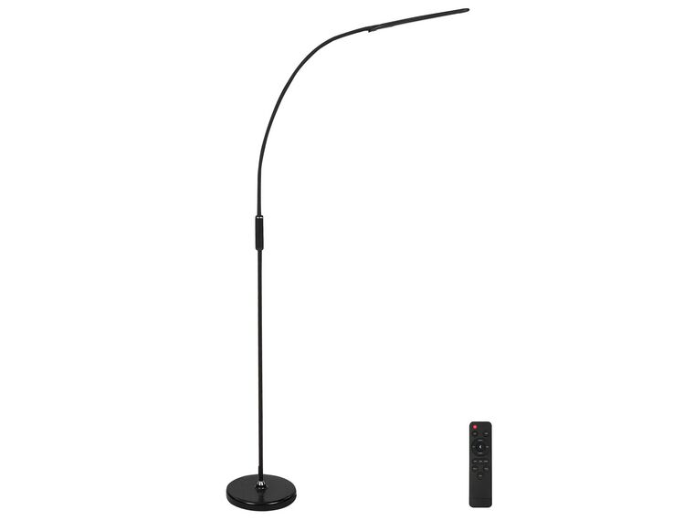 Stehlampe LED schwarz 220 cm rechteckig verstellbar YANTIC_873085