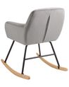 Velvet Rocking Chair Grey LIARUM_800207