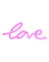 Set of 3 Neon LED Wall Signs Pink SUSIE_847802