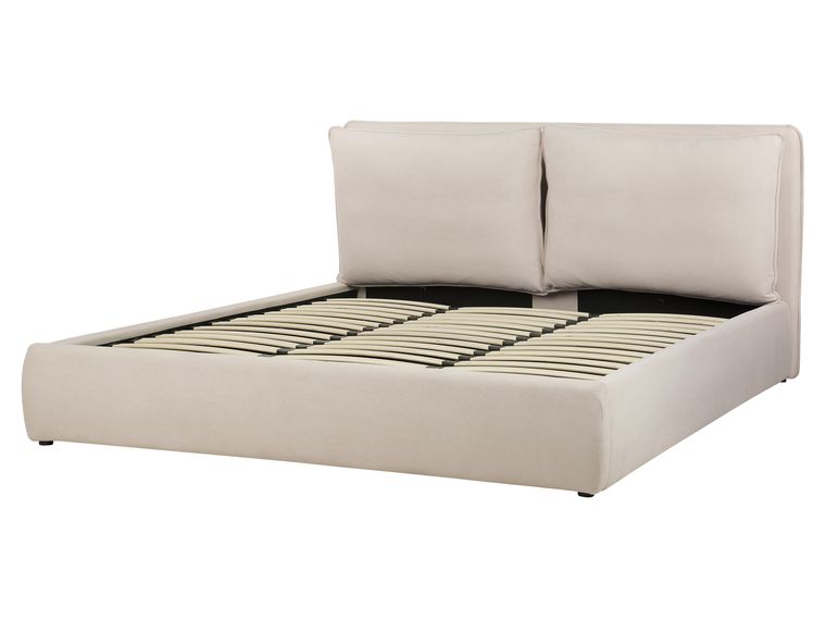 Letto Matrimoniale 1/6 Beige Per Bambole Barbie E Fashion Dolls - Nuovo