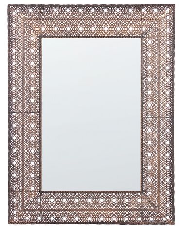Nástenné zrkadlo 69 x 90 cm medené DEHRADUN