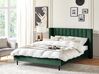Łóżko welurowe 180 x 200 cm zielone VILLETTE_893827