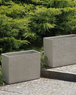 Kukkaruukku kiviseos beige 25 x 60 x 45 cm EDESSA