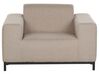 5 Seater Garden Sofa Set Beige with Black ROVIGO_795050