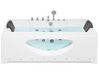 Vasca da bagno idromassaggio bianco con luci LED 180 x 80 cm HAWES_850743