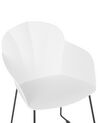 Conjunto de 2 sillas de comedor blanco/negro SYLVA_783897