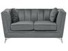 Sofa Set Samtstoff grau 5-Sitzer GAULA_720632