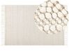 Teppich Wolle beige 160 x 230 cm geometrisches Muster PERTEK_855575