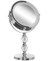 Sminkspegel med LED ø 18 cm silver CLAIRA_813663