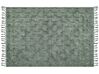 Alfombra de algodón verde 160 x 230 cm KARS_848854
